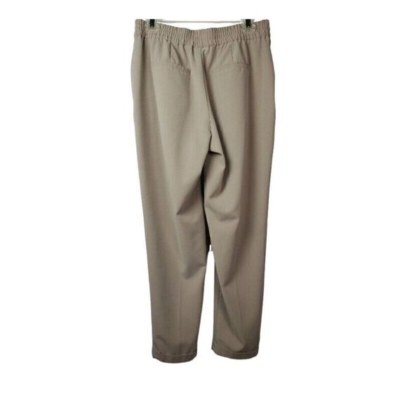 Chico's Pants Size Medium Tan Elastic Waist Pull On Pockets Stretch Corpcore - Picture 2 of 6